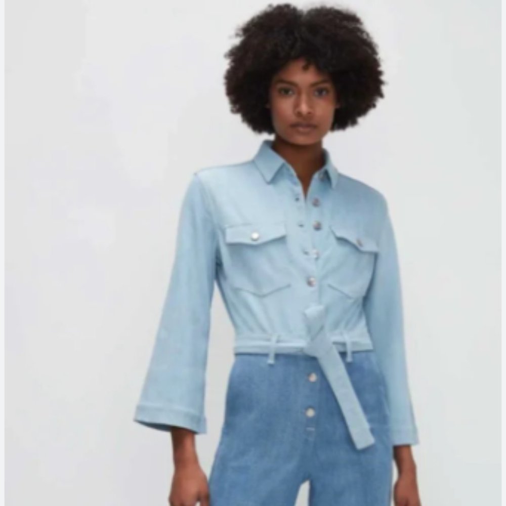 7 For All Mankind Flutter Sleeve Jumpsuit - Size Small
